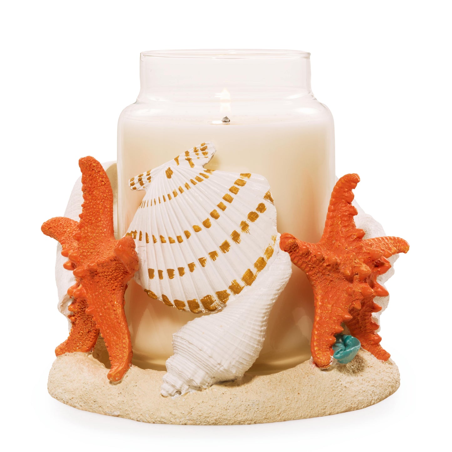 Seashell Jar Candle Holder 7R0O