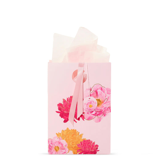 Pink Peony Floral Gift Bag YOM1